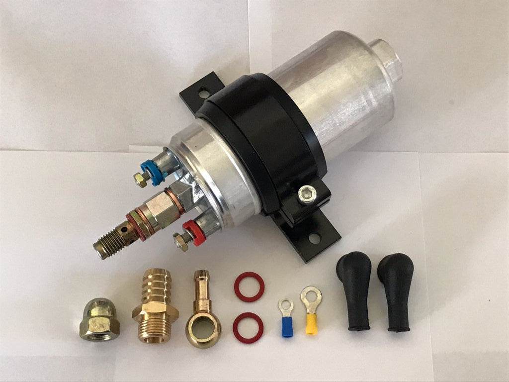 300LPH 044 External Fuel Pump Kit: Pump, Filter & Double Hole Bracket (0580 254 044)