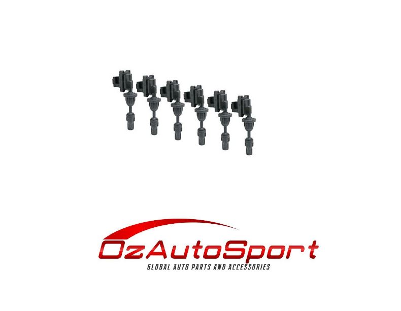 High Energy Ignition Coil Pack SET (6) for Nissan 300zx Z32 VG30DETT