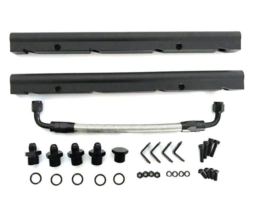 Fuel rail & hose KIT for Holden LS1 VT VX VY VZ HSV Monaro Commodore V8 black