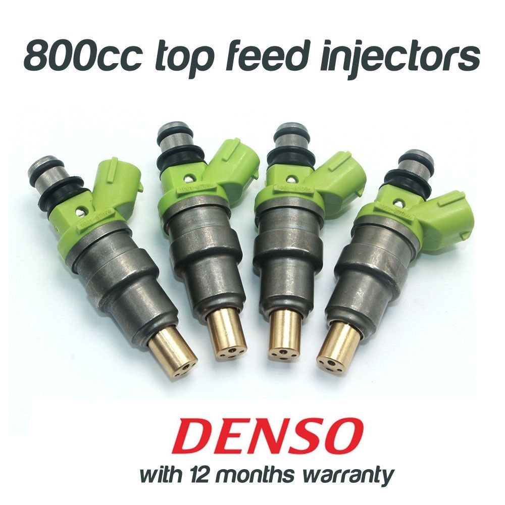4 800cc FUEL INJECTORS for DENSO MITSUBISHI EVO 1 2 3 4 5 6 7 8 9 SARD 63566