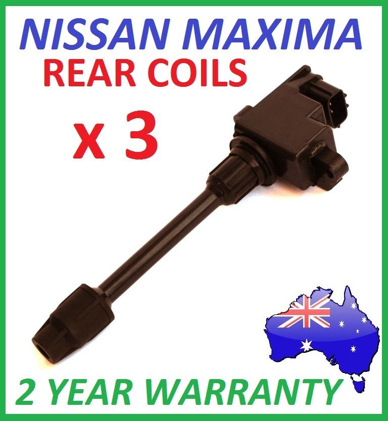 REAR IGNITION COILS x3 for NISSAN MAXIMA A32 VQ30DE 95 > 99 2 YEAR WARRANTY