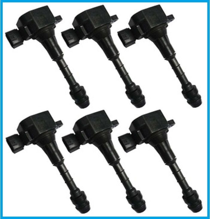 OEM COIL PACK SET (6 PCE) FOR NISSAN M35 STAGEA VQ25DET VQ25 ozautosport