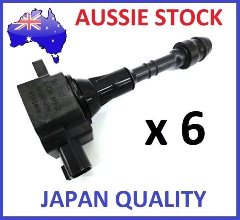 6 IGNITION COIL Pack OVER PLUG for Nissan PATROL GU TB48DE 4.8L  01-07