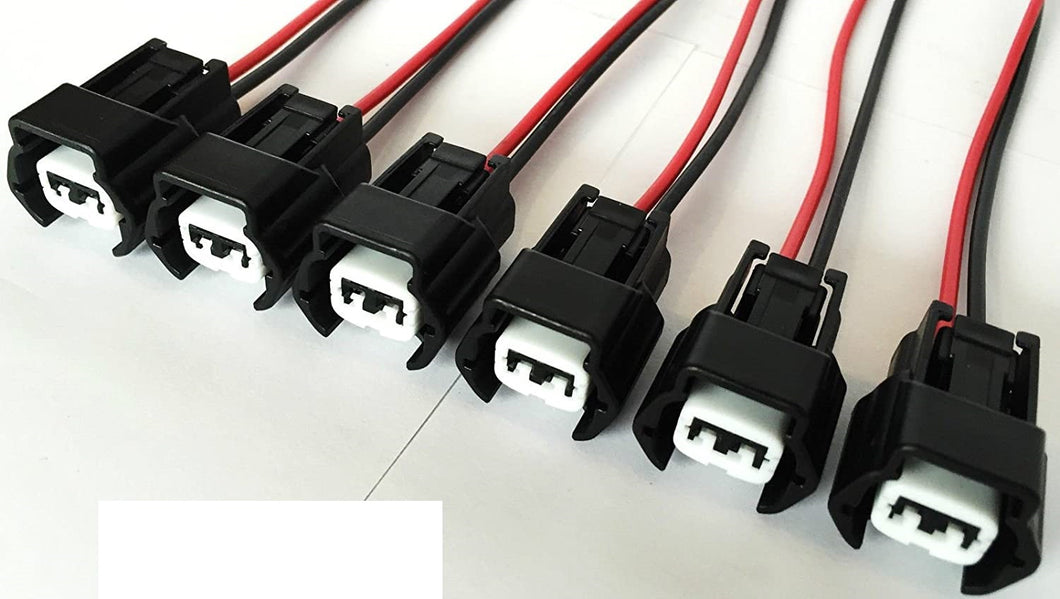 Injector Connector (with wires) 6 pack Nissan Side Feed (phase 2) SR RB VG