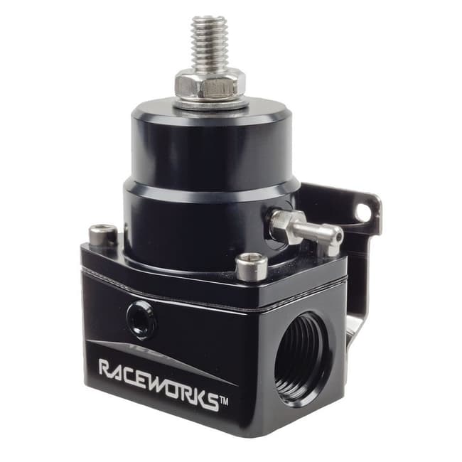 Raceworks EFI Adjustable Fuel Pressure Regulator 3x AN-10 ORB ports E85 + 98