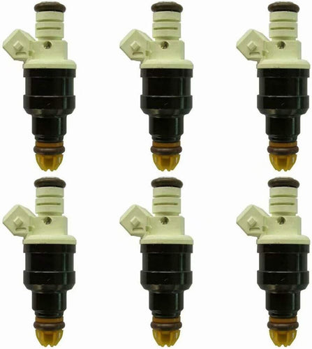 6 x NEW FUEL INJECTORS for BMW E30 320i 1987 +