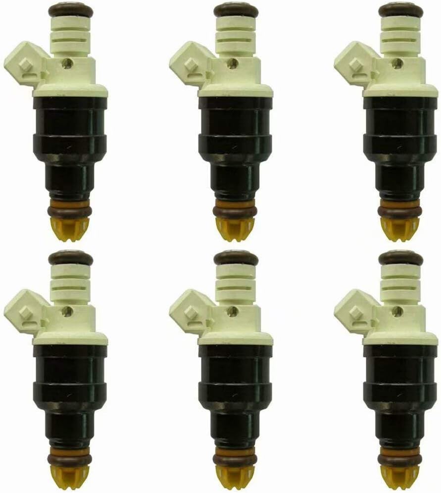 6 x NEW FUEL INJECTORS for BMW E30 320i 1987 +