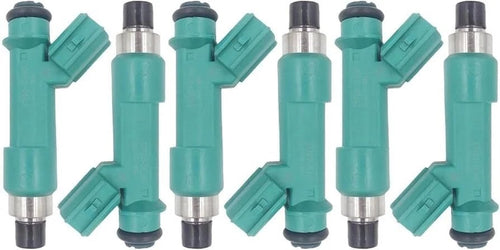 Set of 6 Fuel Injectors for Toyota Landcruiser Prado, FJ Cruiser, Hilux 1GR-FE V