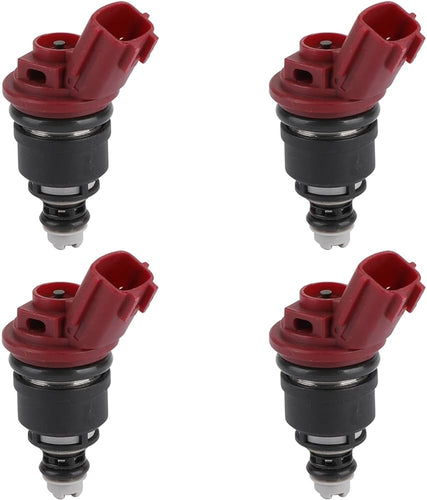 Set of fuel injectors x 4 for SR20DE SIDE FEED FLOW MATCHED NX Coupe Set of fuel injectors x 4 for SR20DE SIDE FEED FLOW MATCHED NX Coupe