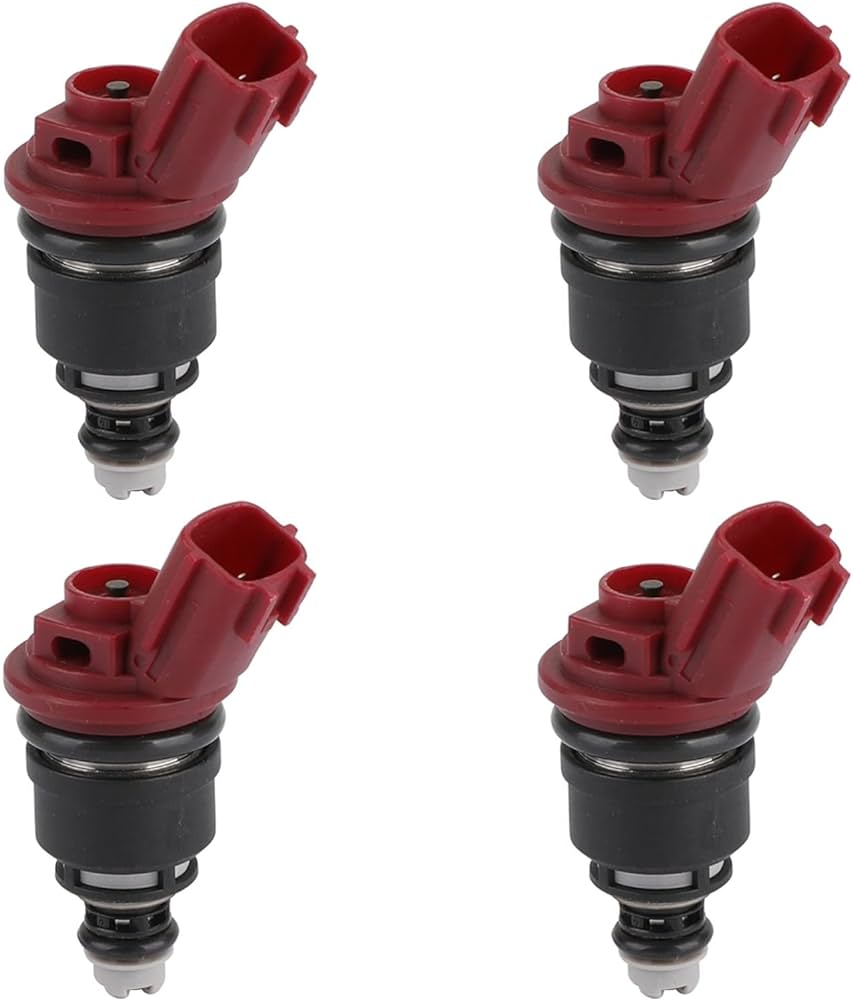 Set of fuel injectors x 4 for SR20DE SIDE FEED FLOW MATCHED NX Coupe