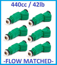 Fuel Injectors x 6 440cc 42lb for BMW E30 E36 M20 M50 Turbo