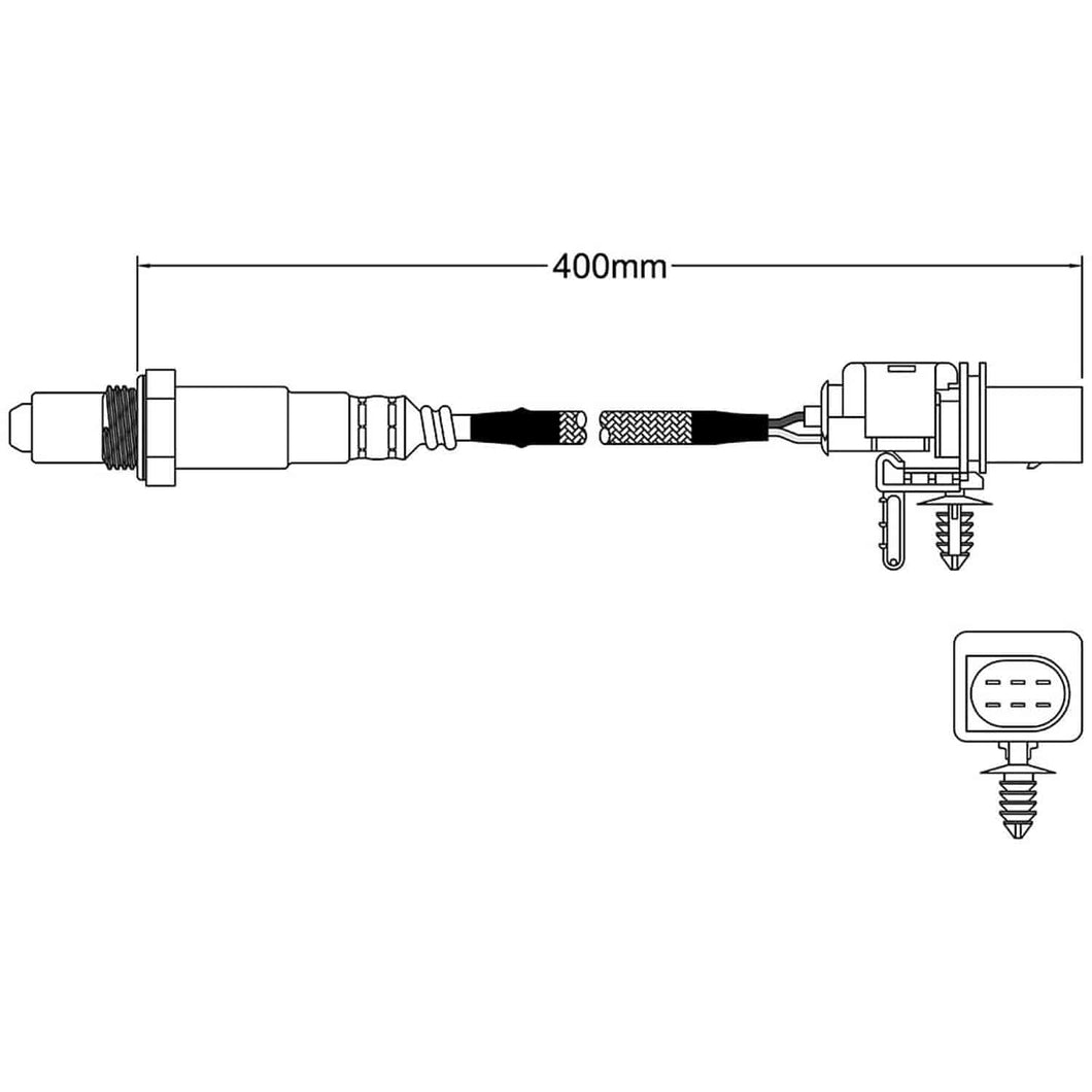 Pre-Cat o2 Oxygen Sensor for Hyundai i30 2015-2020 1.6 Diesel Front 5 wire