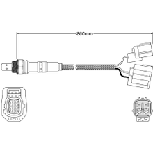 Pre-Cat Oxygen sensor for Mazda 3 MPS L3VDT 2.3L Turbo 02 06-09 2 plug afr NTK