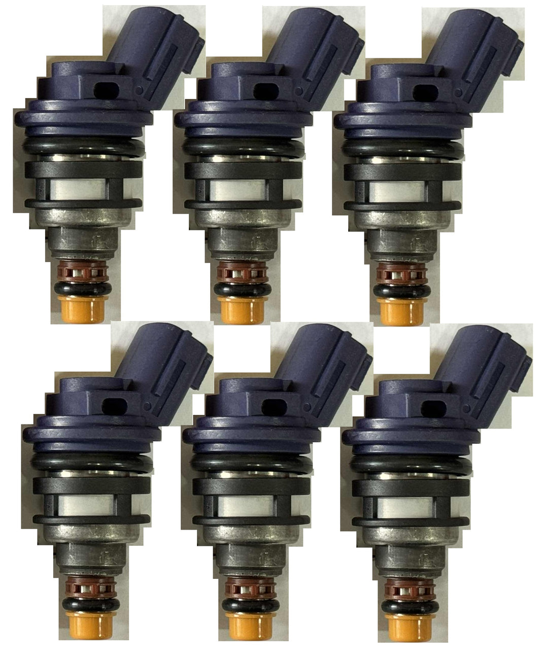 6 x 740cc 750cc Fuel Injectors for NISSAN VG30 (94+) RB25 SIDE FEED PHASE 2 B