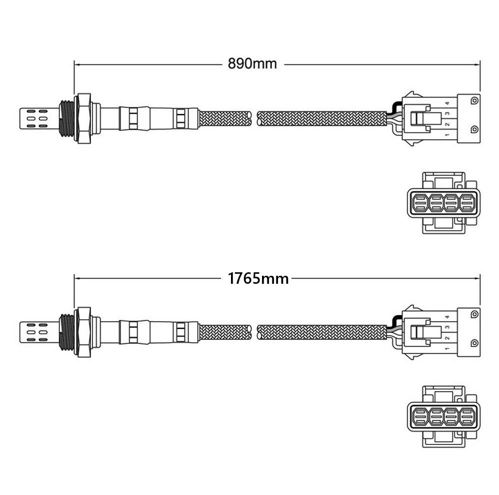 PAIR of OXYGEN SENSOR O2 for Volvo S70 1997-1998 B5254S 2.4 20v