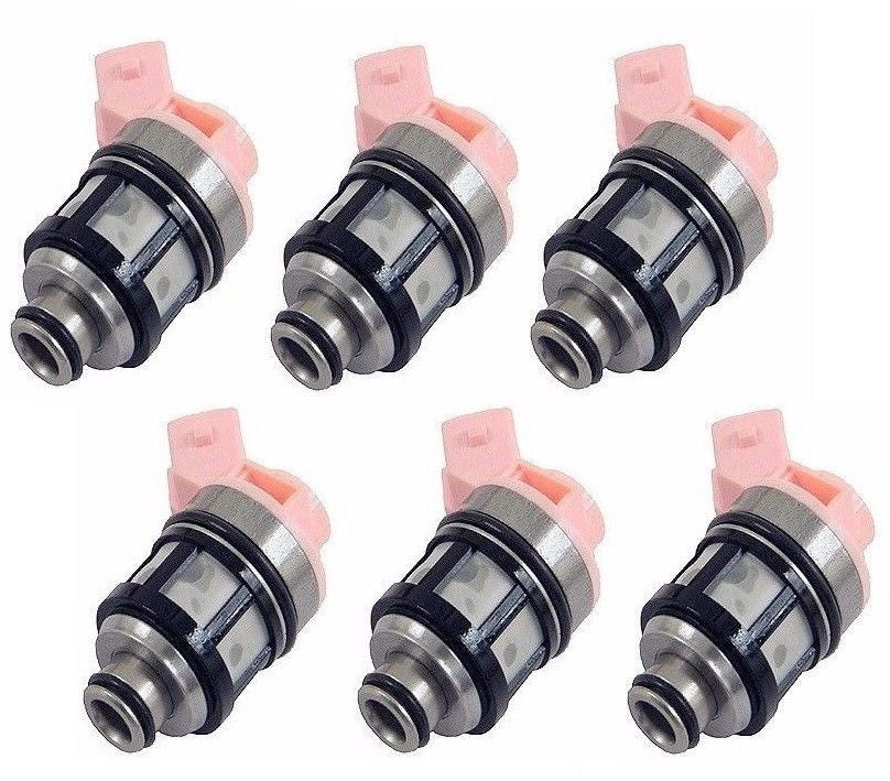 6 FUEL INJECTORS FOR NISSAN PATHFINDER NAVARA D21 VG30 VG33 3.0 3.3 19 ...