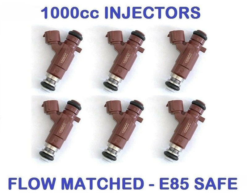 6 1000CC Fuel Injectors for NISSAN SKYLINE R34 RB25DET NEO JECS E85 FLOW MATCHED 6 1000CC Fuel Injectors for NISSAN SKYLINE R34 RB25DET NEO JECS E85 FLOW MATCHED
