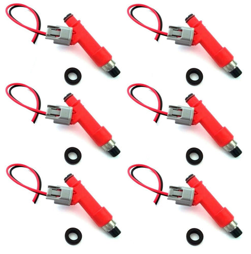 850cc Fuel Injectors for TOYOTA 1FZ-FE LANDCRUISER FZJ78,79,105 with adaptors