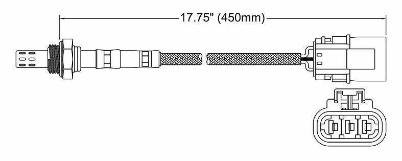 OXYGEN OXY O2 SENSOR FOR NISSAN SKYLINE R33 RB25DET SERIES 1 & SERIES ...