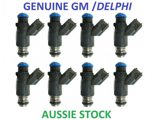 8 x 650cc Fuel Injectors for GM 6.0 L76 Short Delphi 60lb 62lb