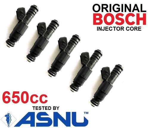 5 x 650cc Fuel Injectors for Volvo 5 cylinder 2.5 650cc (some)