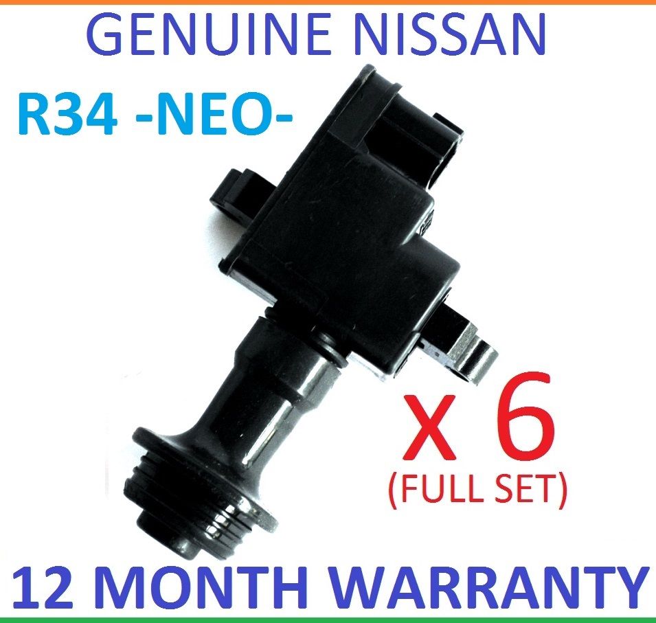 6 PERFORMANCE Ignition Coil packs for Skyline R34 NEO coils GTT RB25DET MCP1440