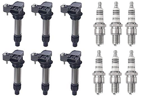 6 x Genuine NGK Iridium Spark Plugs + 6 x Ignition Coils for Holden Commodore VE