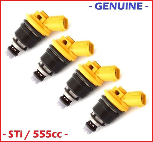 4 x 555cc / 550cc Side Feed Fuel Injectors for Subaru Forester SF5 Sti S/TB GF8