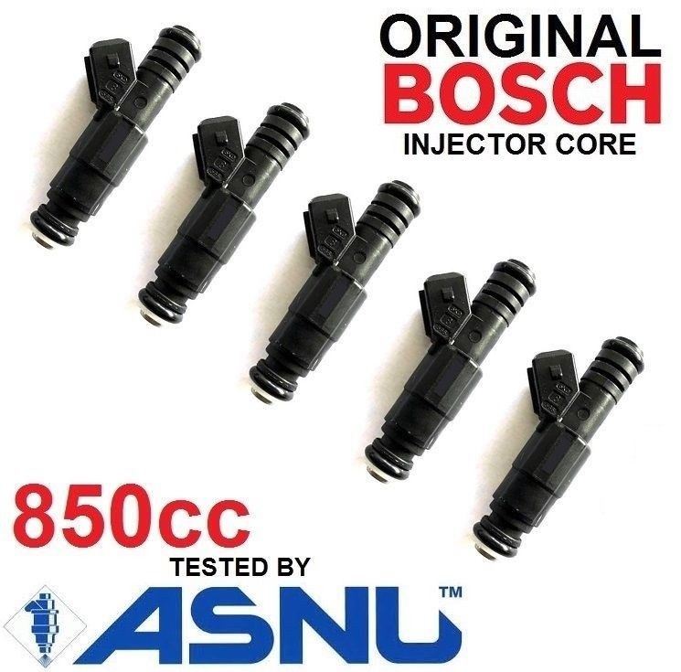 5 Bosch Fuel Injectors for VOLVO 850 2.5 TURBO S60 80lb 81lb EV1 850cc E85