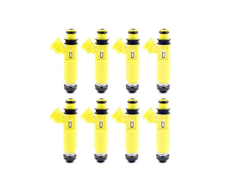 8 x 450cc Fuel Injectors for Toyota 1UZFE E85 DENSO AISIN LEXUS SOARER V8 8 x 450cc Fuel Injectors for Toyota 1UZFE E85 DENSO AISIN LEXUS SOARER V8