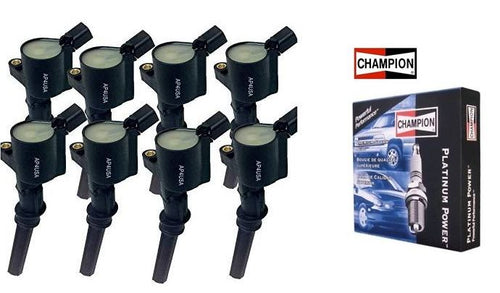 8 x Ignition Coils + Platinum Spark Plugs for Ford Explorer UQ UX UZ 4.6L