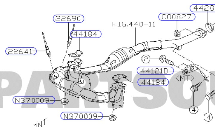 Subaru O2 Sensor Connector O2 sensor kit for Subaru Forester SG EJ253 2.5 Non-Turbo 3/2005 - 2007 ...