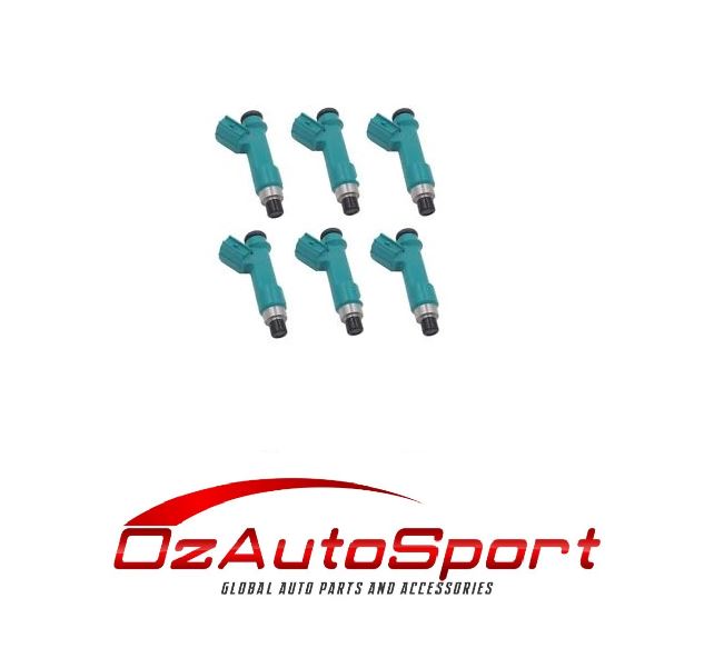 6 FUEL INJECTORS for TOYOTA HILUX GGN15R 1GRFE 4L V6 2005-ON INJECTOR AISAN