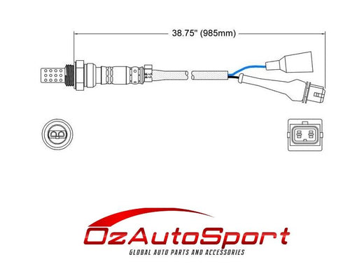 Pre-Cat Front o2 Oxygen Sensor for Volvo 740 1986 - 1990 2.3 Turbo