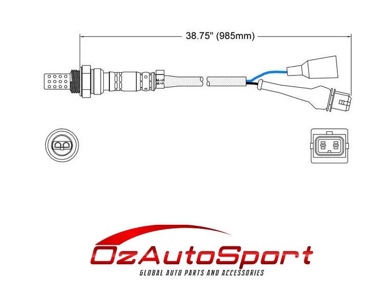 Pre-Cat Front o2 Oxygen Sensor for Volvo 760 1985 - 1990 2.3 Turbo