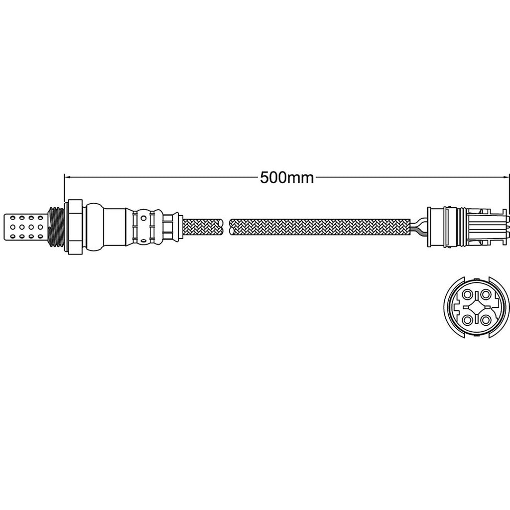 Rear Oxygen Sensor O2 For Mercedes SL500 SL55 AMG W230 Post-Cat Left o ...