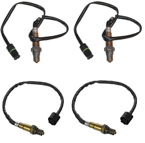 4 x Oxygen Sensor O2 For BMW X6 50iX Pre-Cat & Post-Cat vehicle kit
