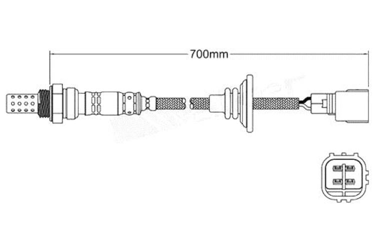 Post-Cat Oxygen Sensor O2 For Lexus IS200 GXE10 1999 - 2005 2.0 Rear