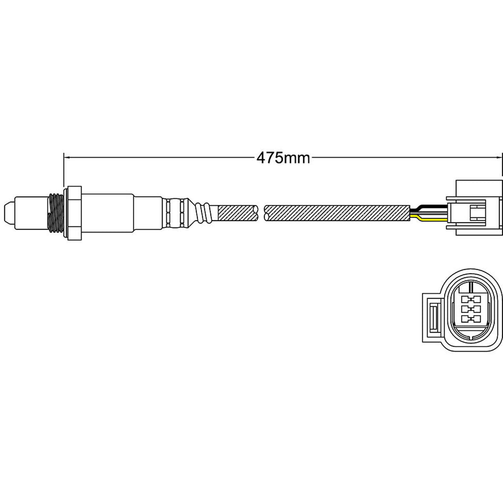 Oxygen Sensor O2 For Mini Cooper R55 R56 R57 R58 R59 R60 1.6 T Pre-Cat ...