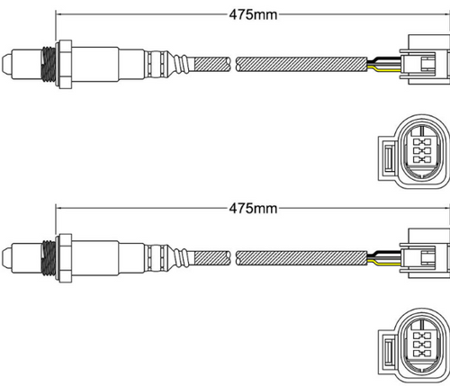 2 x Oxygen Sensor O2 For BMW X5M E70 X6 50iX X6M E71 Pre-Cat (Pair)