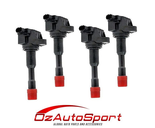 4 x Ignition Coil for Honda Civic Hybrid Jazz 1.3L - Exhaust Side