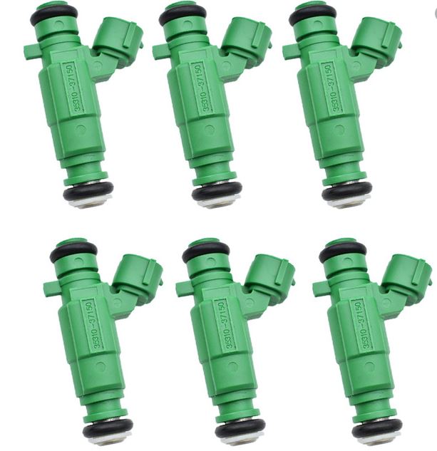 6 x FUEL INJECTORS FOR HYUNDAI SONATA TIBURON SANTA FE INJ592 6 x FUEL INJECTORS FOR HYUNDAI SONATA TIBURON SANTA FE INJ592