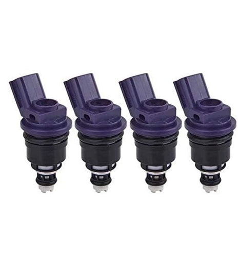 GENUINE 370cc 375cc fuel injectors x 4 for SR20DET SIDE FEED FLOW MATCHED