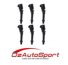 6 x NGK Iridium Spark Plugs & 6x Ignition Coils for Ford Falcon BA XR6