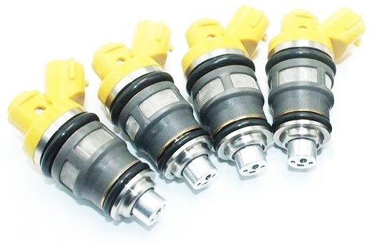 4 650cc FUEL INJECTORS for DENSO TOYOTA SW20 3S-GTE EJ20 BG5 BD5 SIDE FEED high