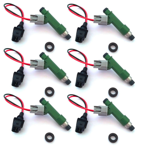 750cc Fuel Injectors for Nissan RB20DET RB26DETT R32 R33 R34 GTR E85 DENSO