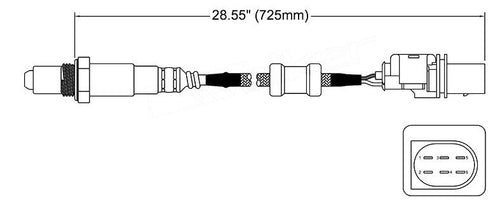 Front Oxygen Sensor O2 For Audi A3 S3 TT 2004 onwards Pre-Cat OEM Quality