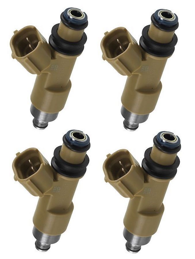 OEM brown fuel injectors for Subaru Denso Liberty Outback 16611-AA680 set of 4