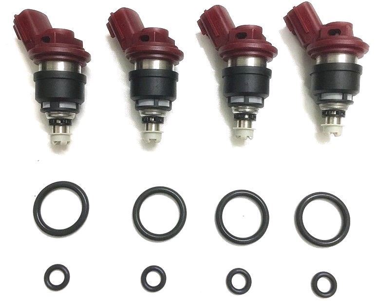 Sr20 Injectors 740cc fuel injectors x 4 for SR20DET Side Feed *Matched Set* – ozautosport