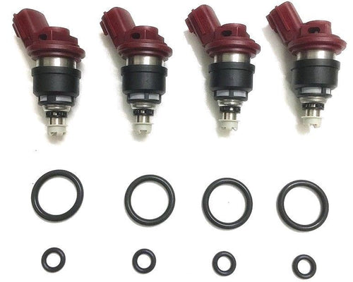 740cc fuel injectors x 4 for SR20DET Side Feed *Matched Set*